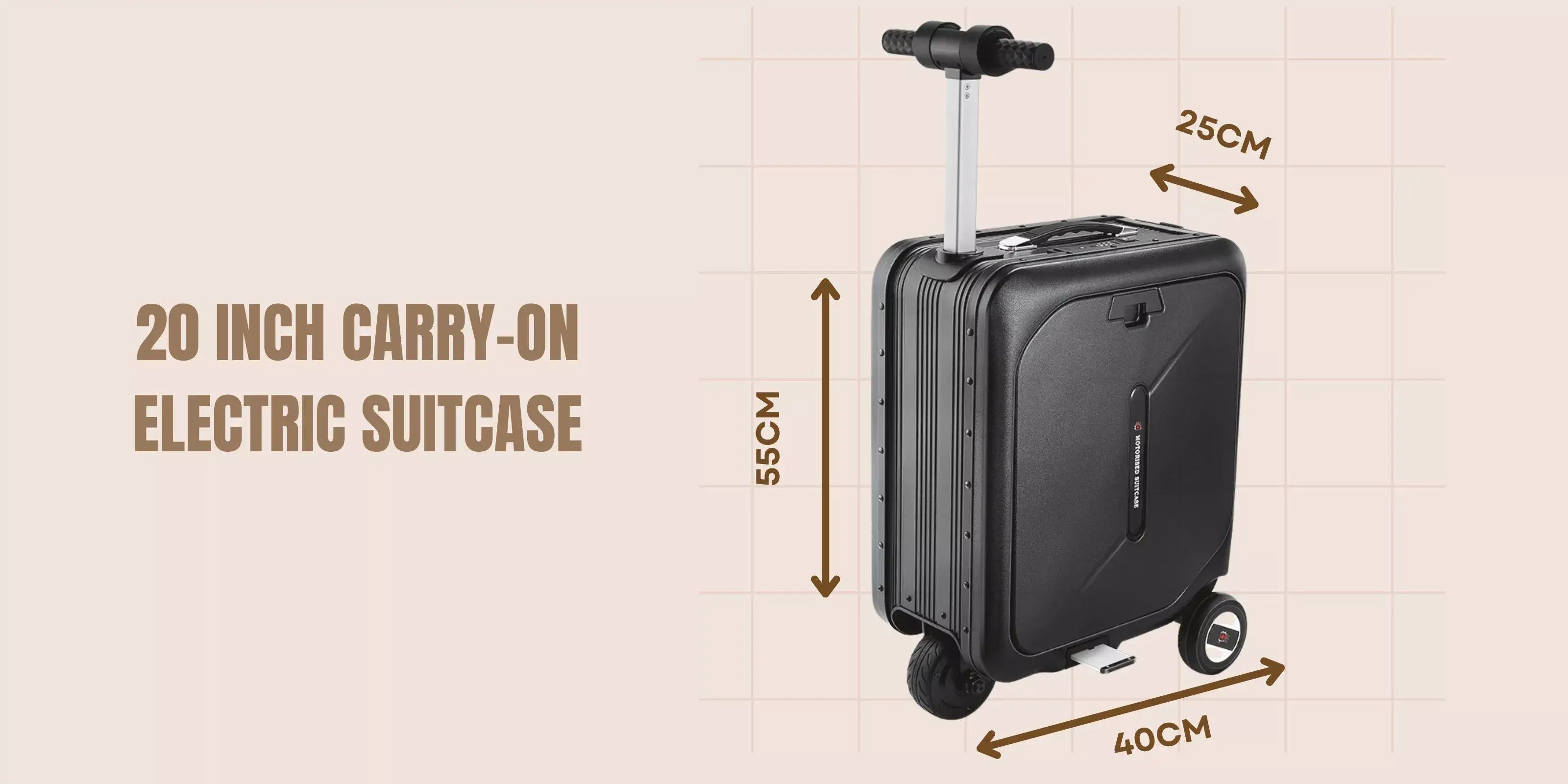 Motorised Suitcase®: Smart Carry-On Electric Suitcase