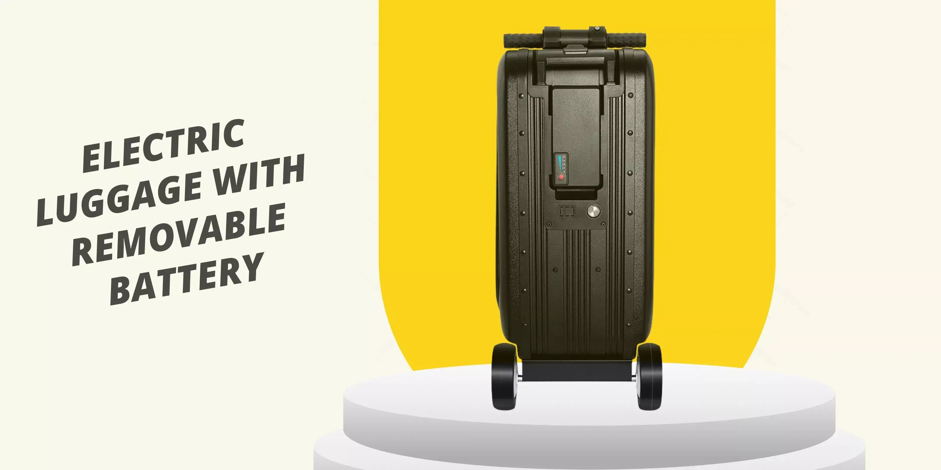 Motorised Suitcase®: Electric Luggage with Removable Battery