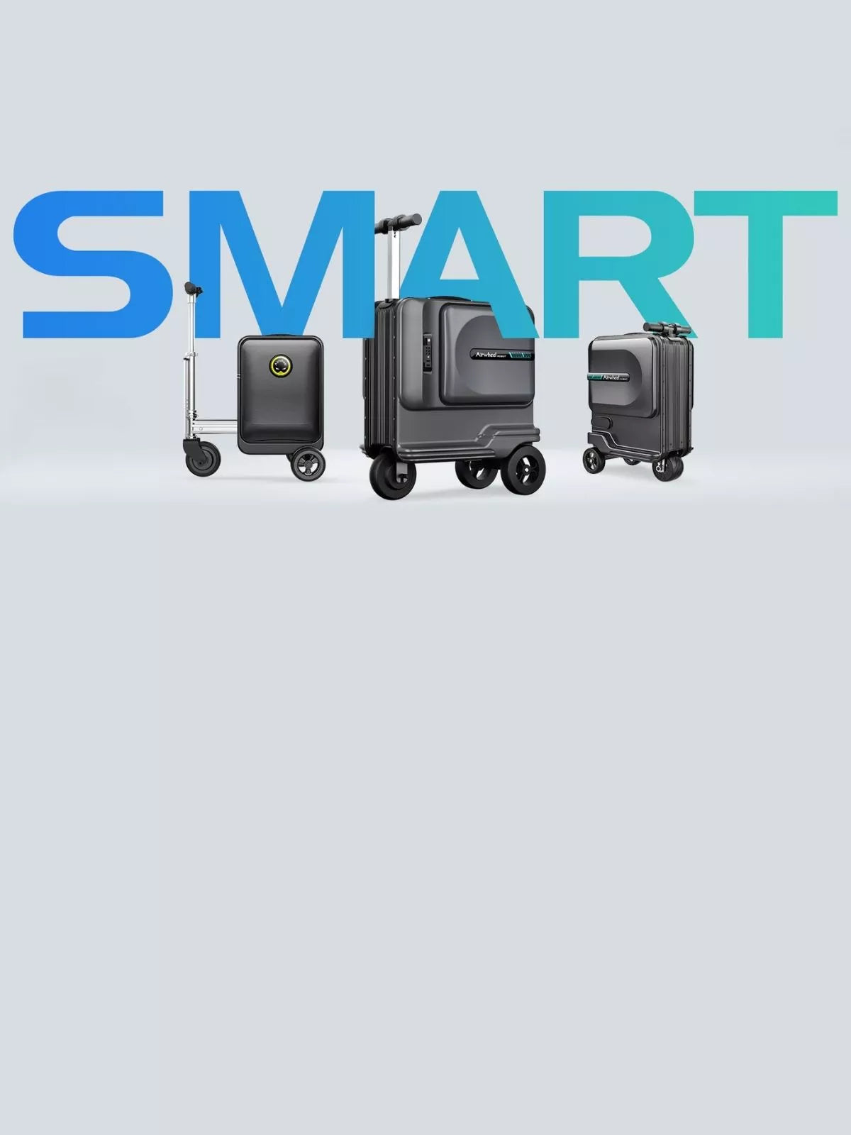 airwheel robot smart rideable electric luggage